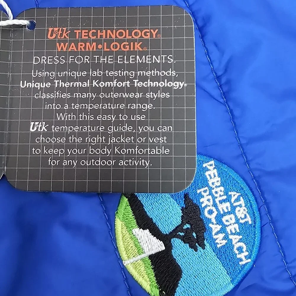 New Core 365 Men's Prevail Puffer Vest 2XL Blue Outerwear AT&T Pebble Beach Golf